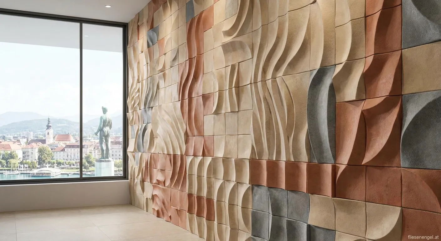 3D Relief Fliese moderne Wandgestaltung Klagenfurt