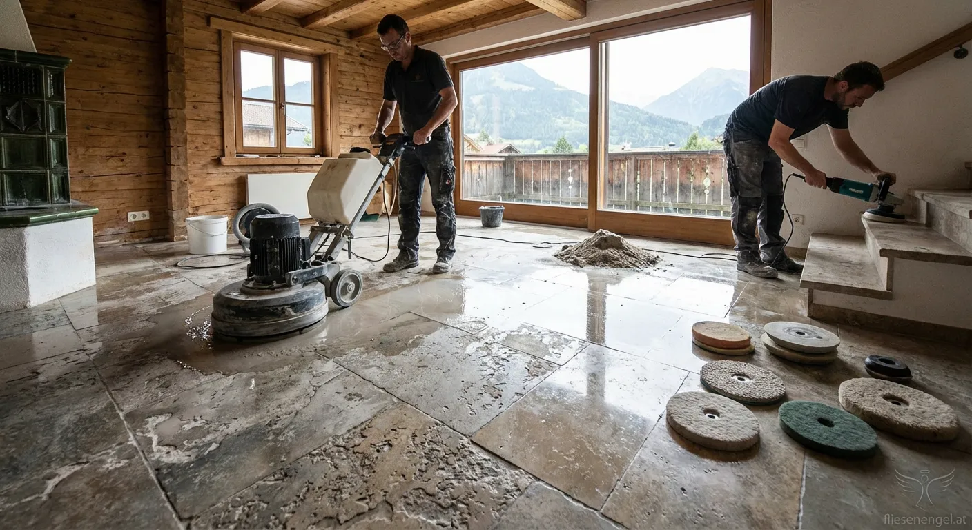 Natursteinboden Restaurierung in Dornbirn